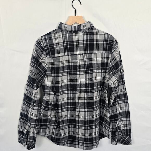 Pendleton Gray Cotton Flannel Shirt Size L – Plaid Button Down - Picture 2 of 4